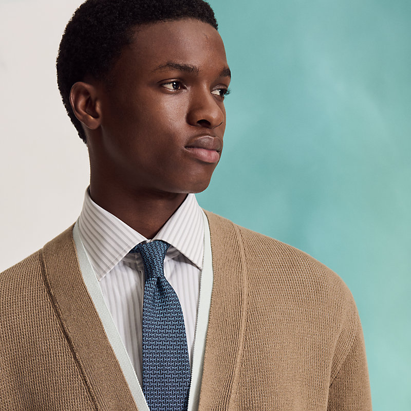 H Marin tie - Blue | Hermès USA